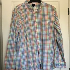 Men’s XL J crew Button Up - pastel colors